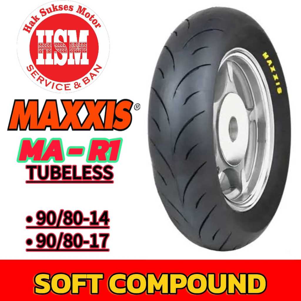 BAN MAXXIS MA-R1 SOFT COMPOUND TUBLES RING 14 RING 17