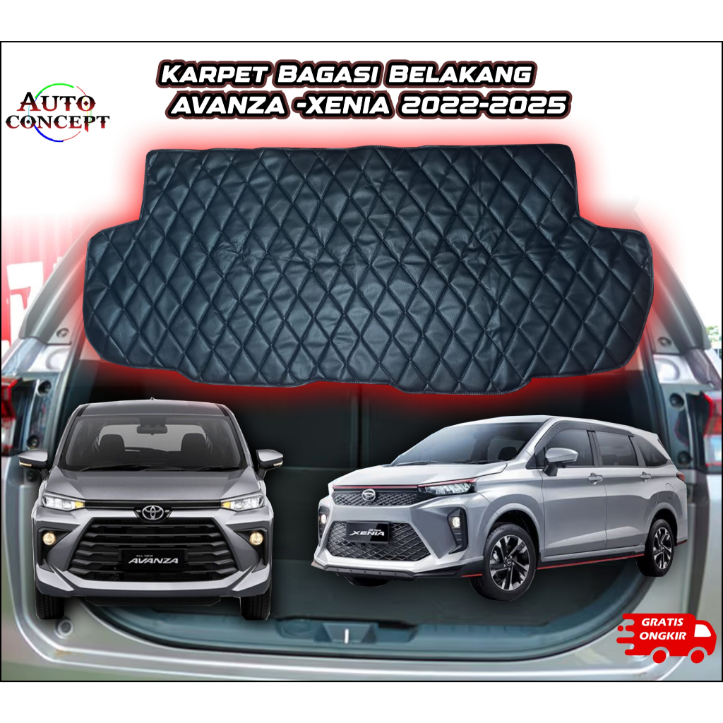 Alas Bagasi Belakang Mobil AVNZA NEW 2022-2025 Karpet Bagasi Belakang Avanza
