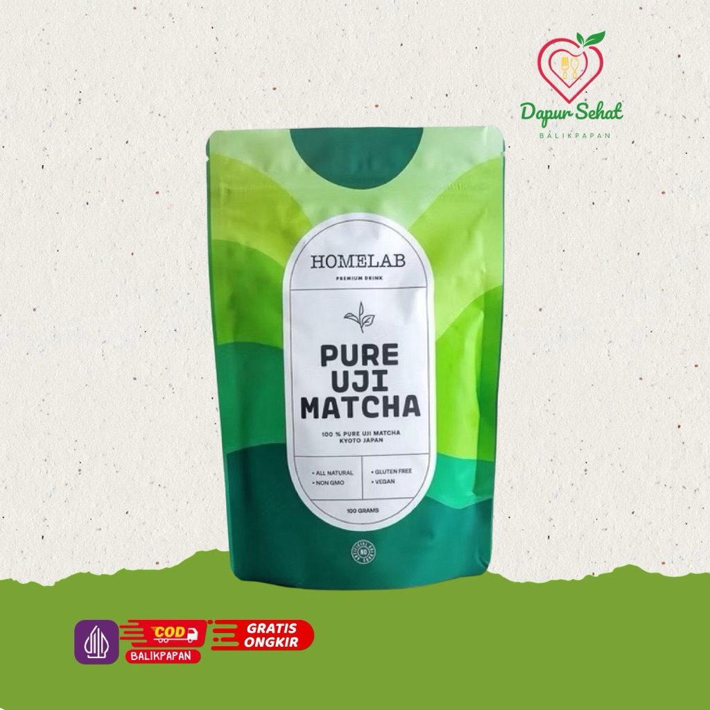 (COD) Homelab Pure Uji Matcha Japan ORIGINAL / Bubuk Matcha / COD Balikpapan Matcha Homelab