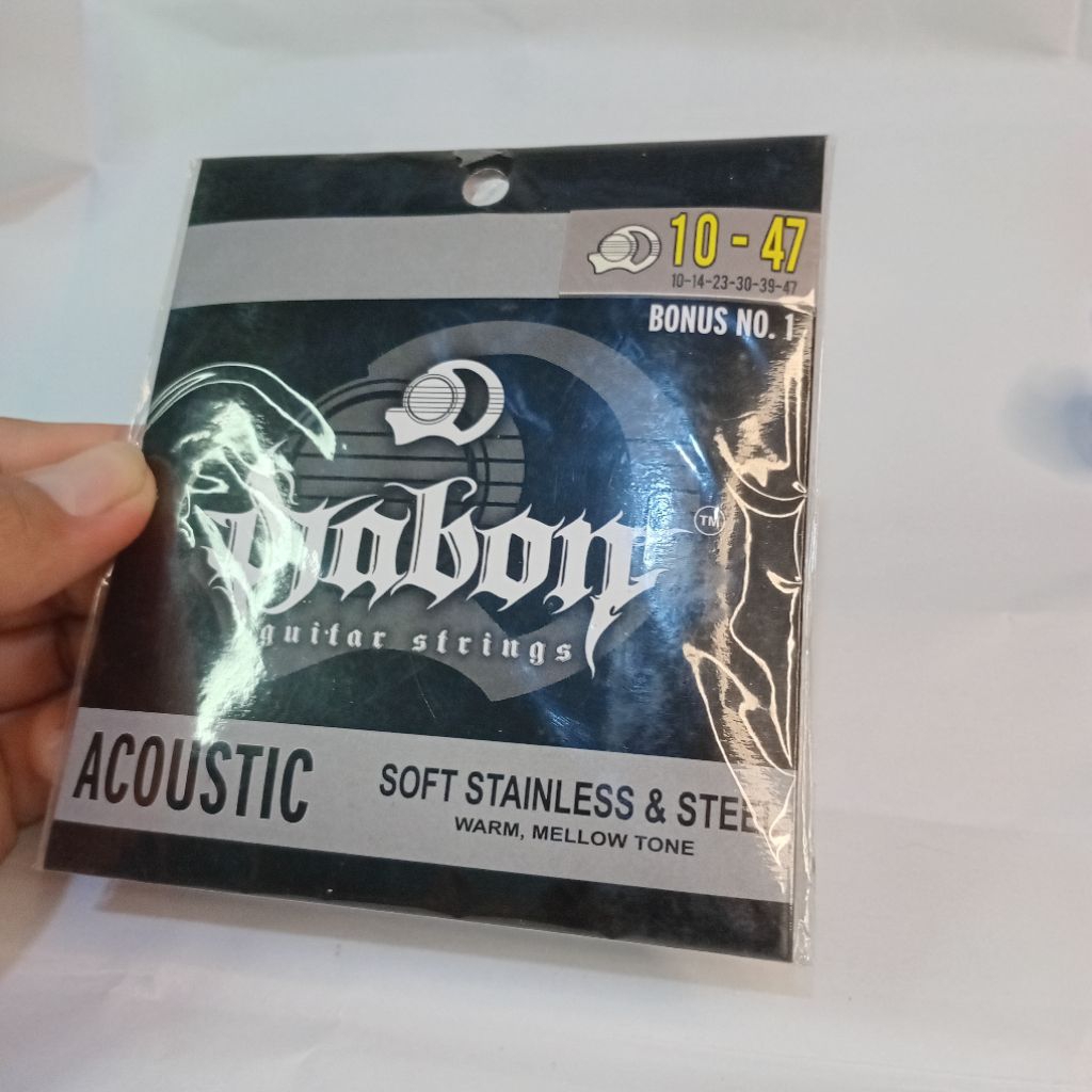 Senar Gitar Akustik Djabon / Djabon Guitar Strings Acoustic, Ukuran 10-47