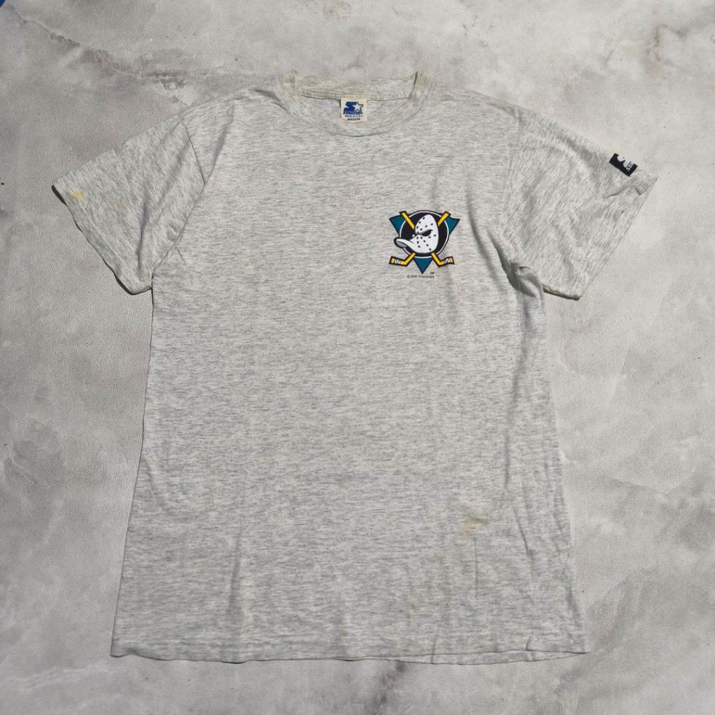 baju kaos mighty duck x starter abu