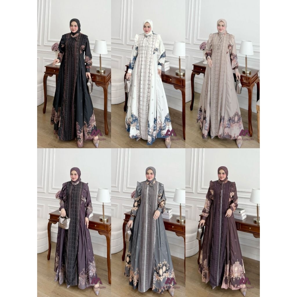 SAHARA DRESS SET HIJAB BY HMF LUXURY