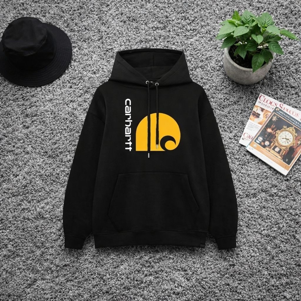 Sweater Hoodie Branded Cathartt Katun Tebal Gsm 300