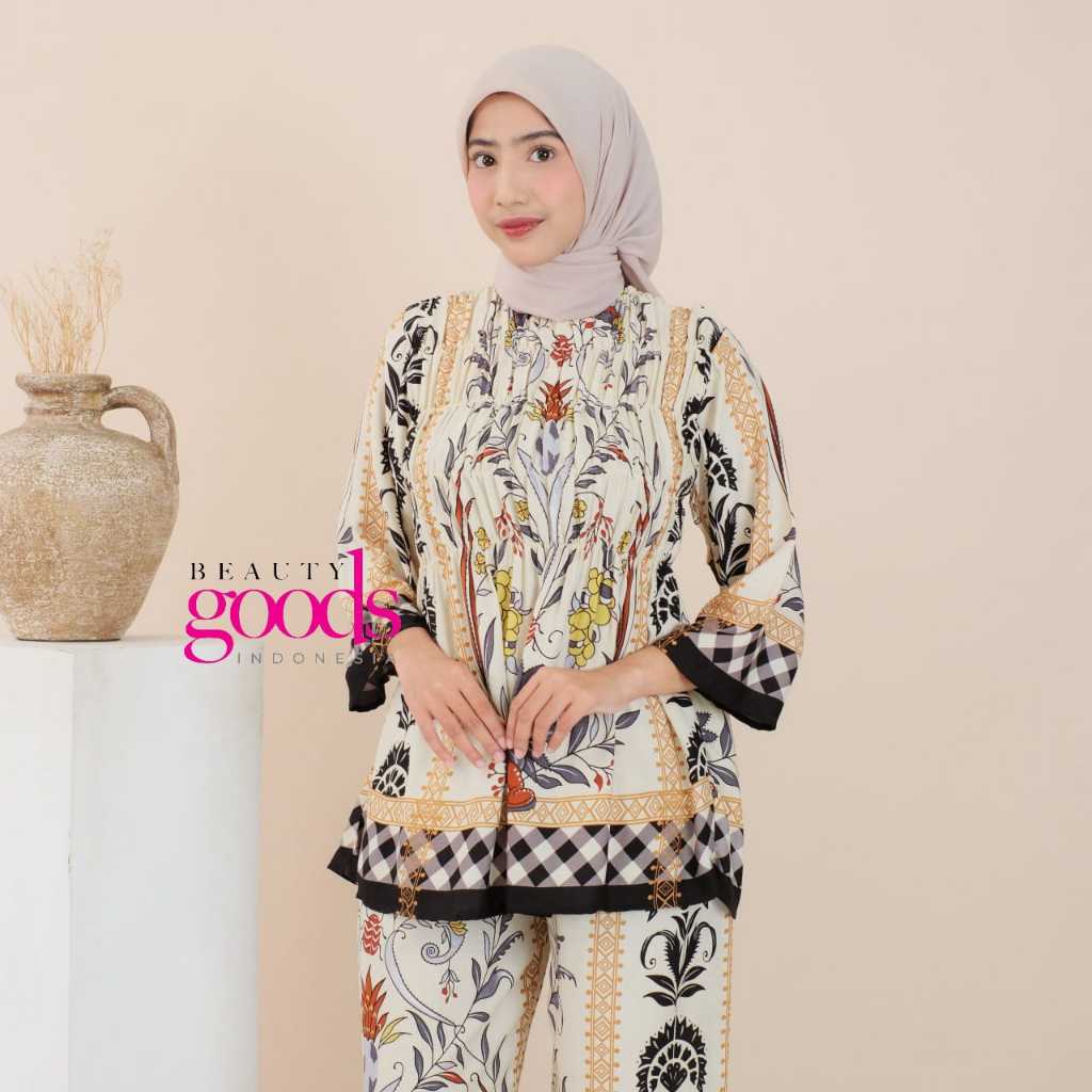 Setelan Rayon adem Celana Kulot Set Wanita Terbaru Onset viral Jumbo