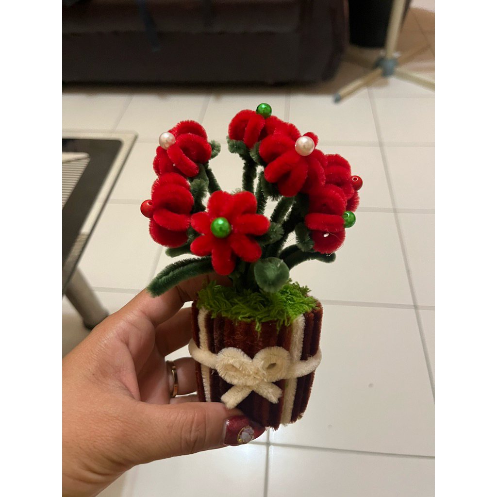 BUNGA HIAS KAWAT BULU/ SOVENIR PEENIKAHAN