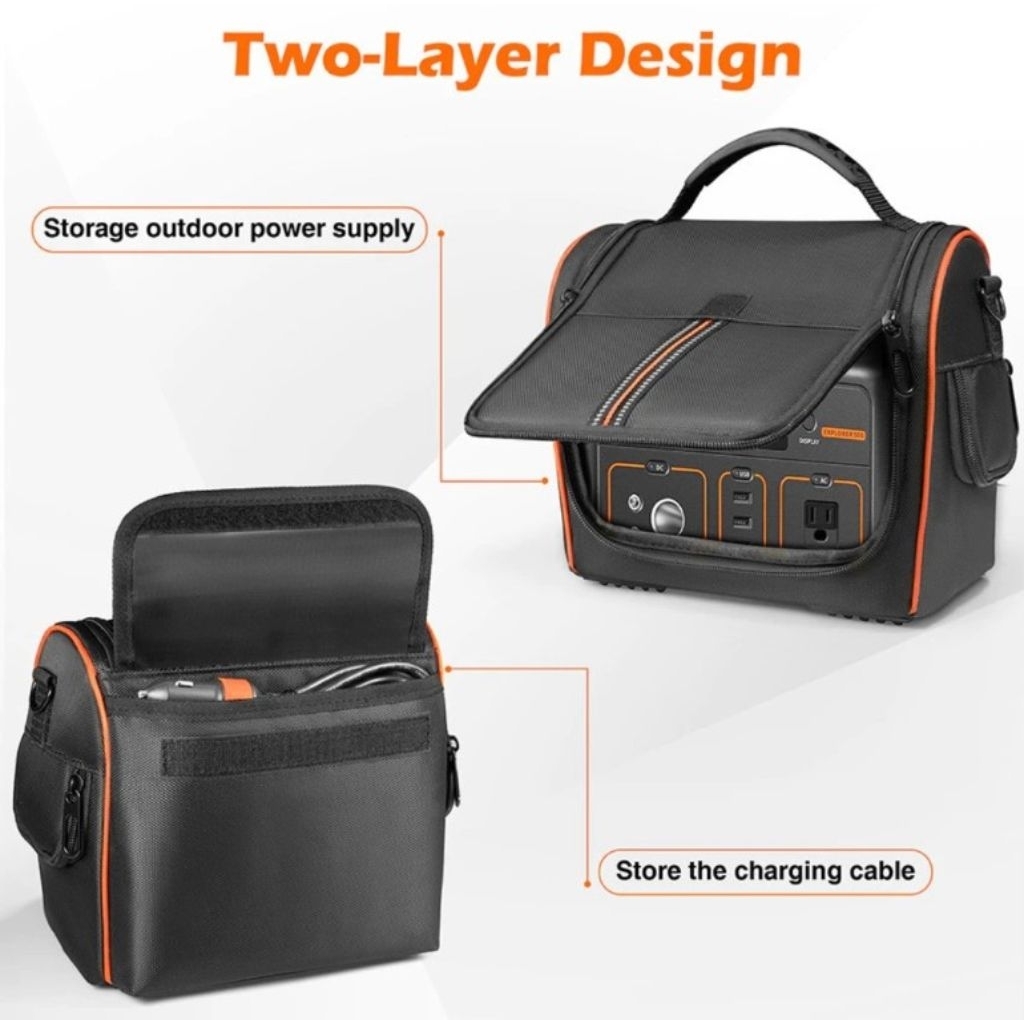 Tas Penyimpanan Aksesoris untuk Jackery Portable Power Station Explorer 500 518 WH