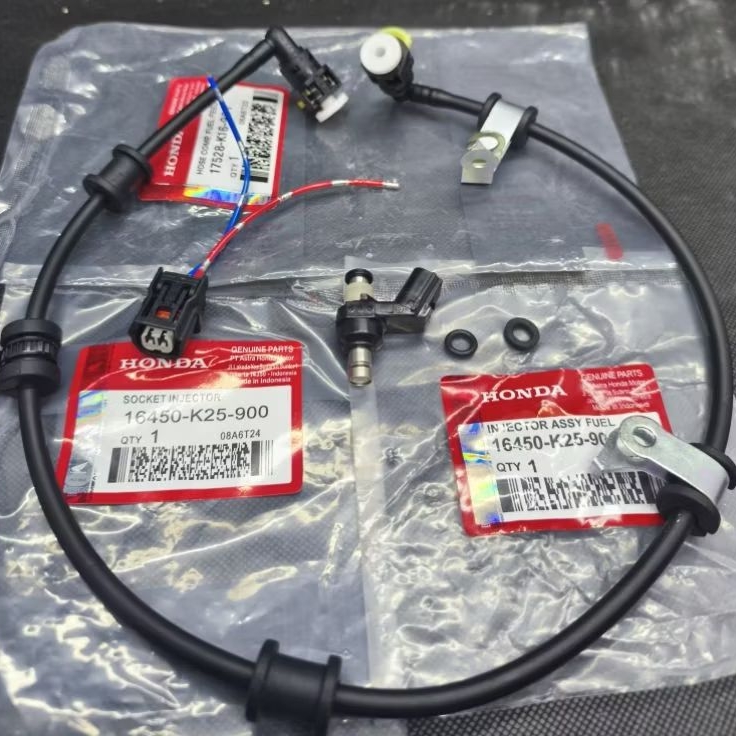 Paket 3 Item Injektor Beat Fi+Selang Injektor+Socket Injektor K25 Beat Fi Scoopy Fi Spacy Fi Vario 1