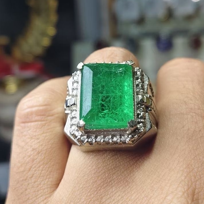 cincin batu Jamrud rusia ring alpaka