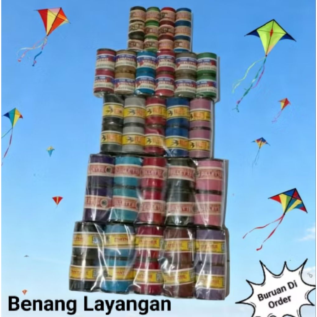 Gelasan Senar Layangan|| Benang Gelasan Layangan Tali layangan tali Kelayangan benang layang-layang 