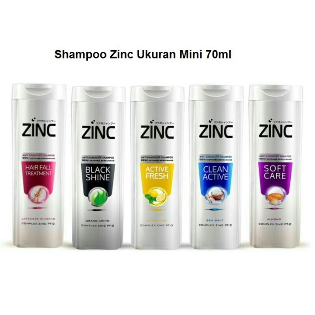 Zinc Shampoo Botol 70ml / Zinc Refreshing Cool 70ml