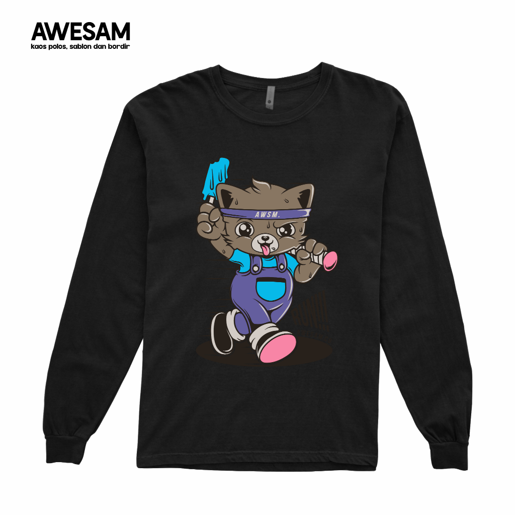 [ TERBARU ] KAOS SABLON AWESAM DISTRO - 032