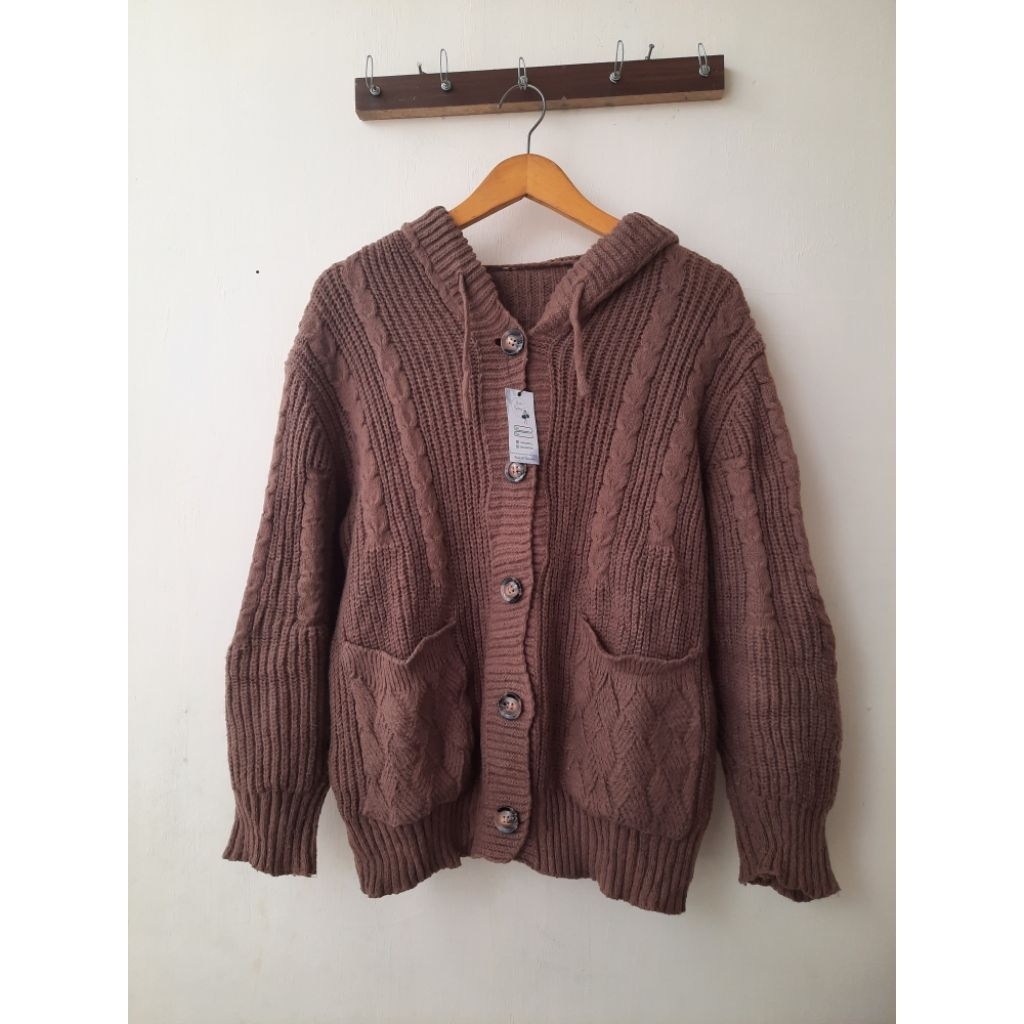 cardigan hodie jumbo rajut import premium