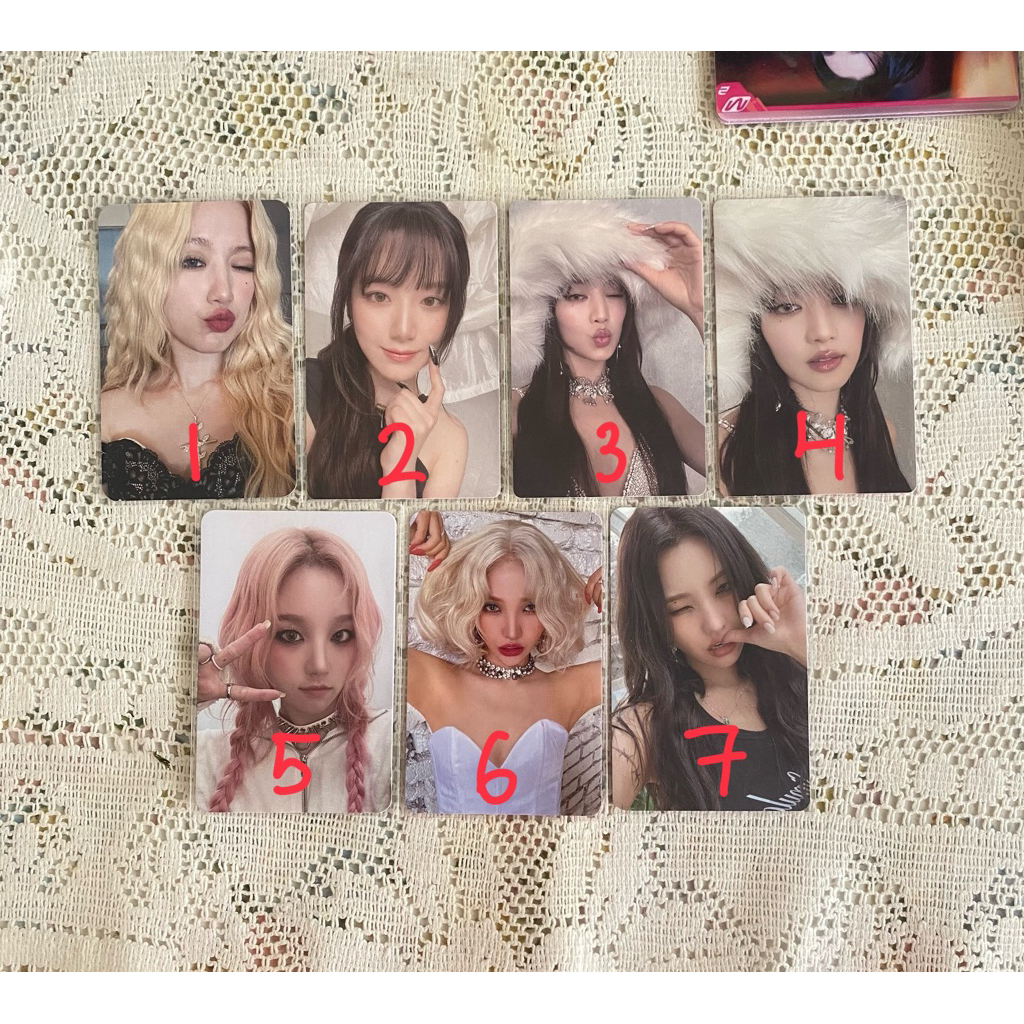 (g)i-dle i-dle shuhua, yuqi, miyeon, soyeon super lady nude i love i feel i never die photocard