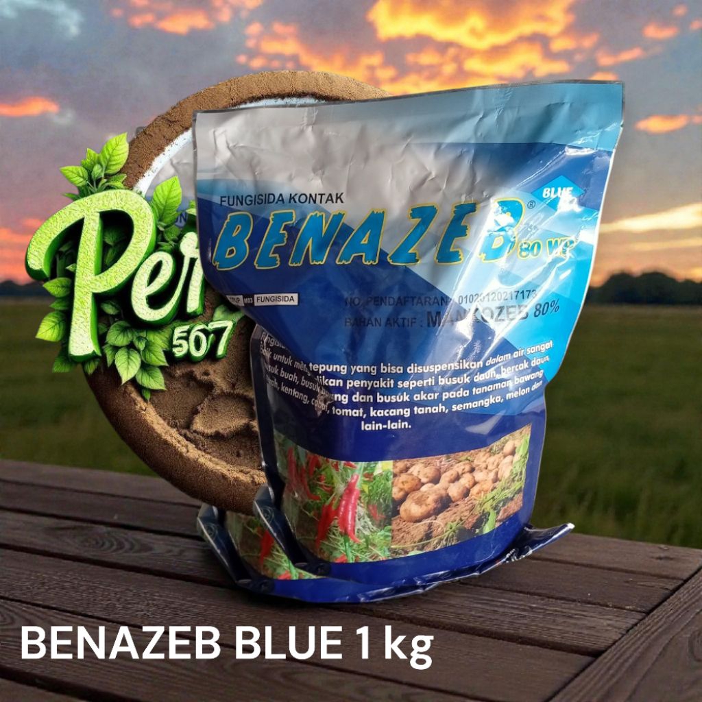 Benazeb blue 80wp kemasan 1 kg