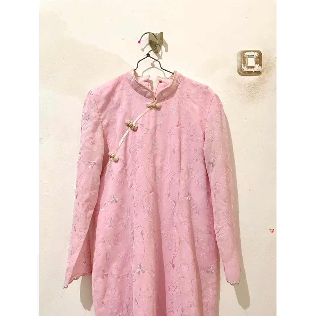 PRELOVED GAMIS NGAJI DRESS GAUN WANITA MUSLIM PINK