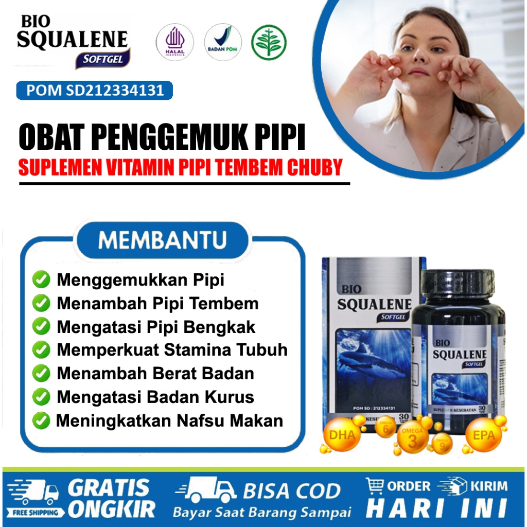 Obat Penggemuk Pipi, Pipi Tembem, Tembam, Pipi Cabi, Chubby, Agar Pipi Cabi, Vitamin Penggemuk Pipi,