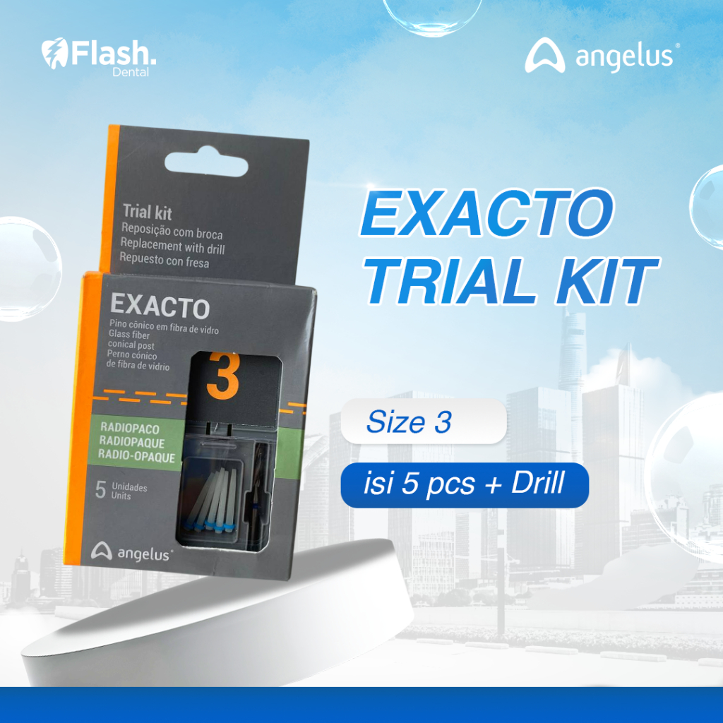 Exacto Fiber Post  KIT Angelus – Glass Fiber Post Gigi | Trial Kit (0.5 / 3)