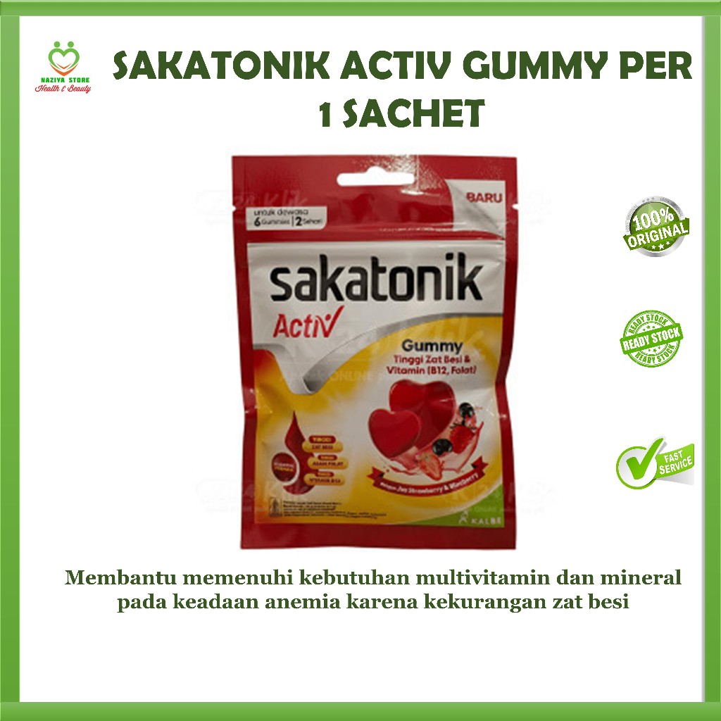 Sakatonik Activ Gummy - Multivitamin Zat Besi