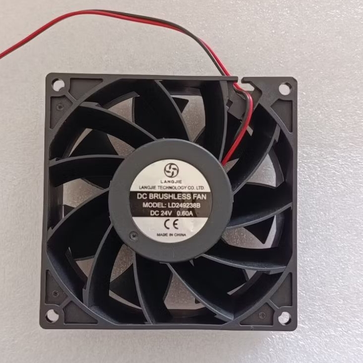 Kipas DC 24V 9x9cm tebal 3.8cm high speed 0.60A