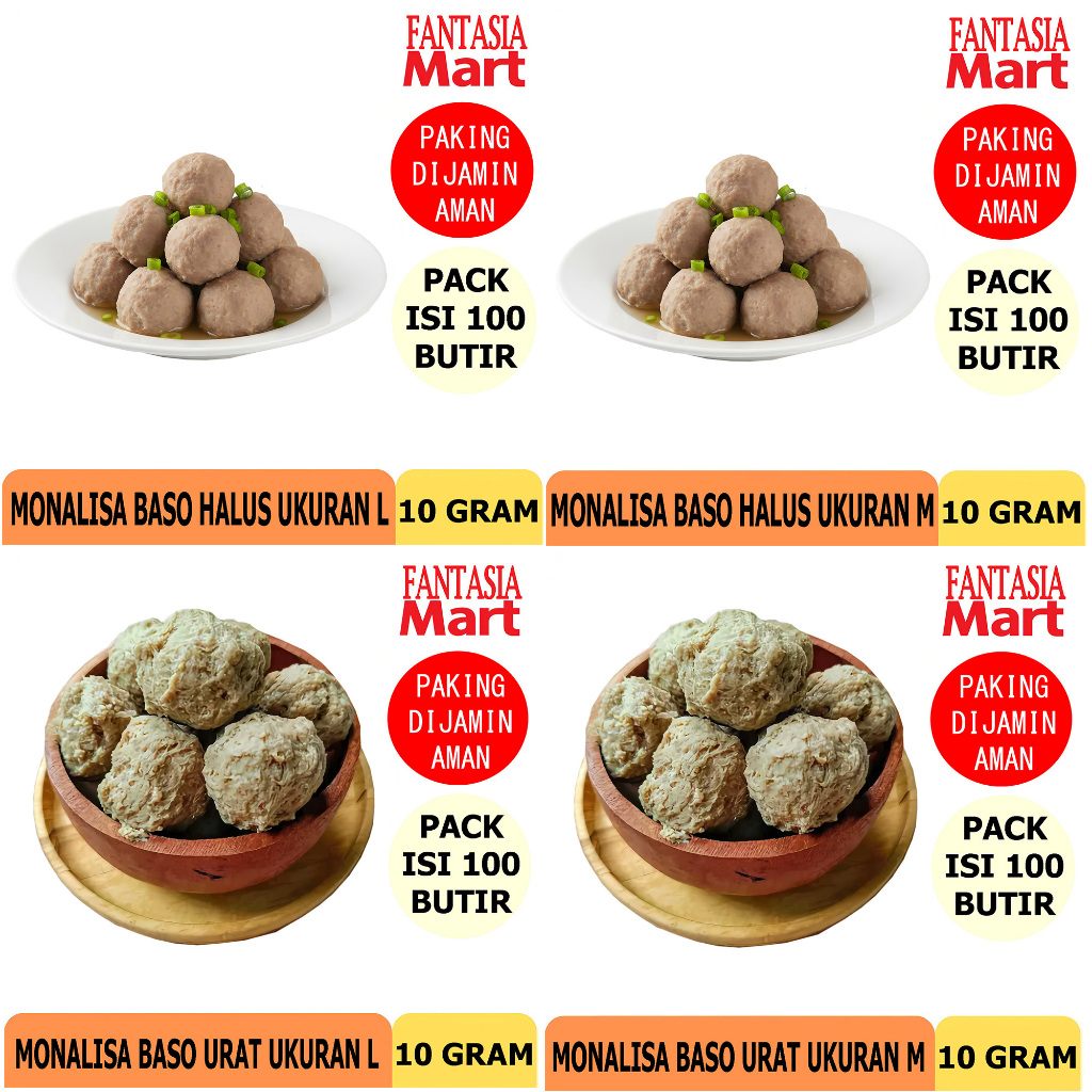 MONALISA ANEKA BASO SAPI HALAL PER PACK FANTASIA MART