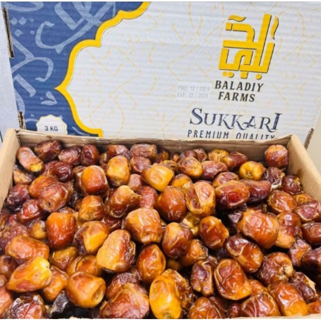 Kurma Sukari libiya 3kg/kurma Sukari nuri Libya dates Premium dates