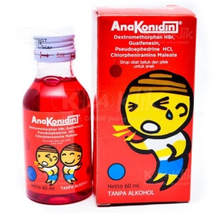 Obat batuk pilek anak ANAKONIDIN SIRUP TERSEDIA UKURAN 30ML DAN 60ML