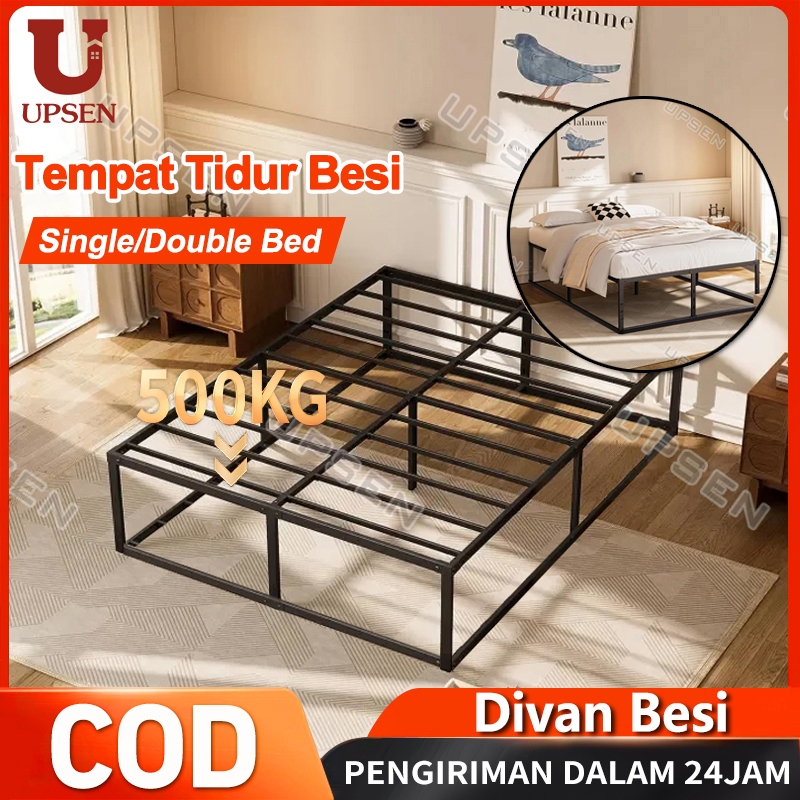 UPSEN Divan Besi / Dipan / Tempat Tidur Besi/Ranjang Besi Industrial /Ranjang Tidur/Ranjang Besi Ind