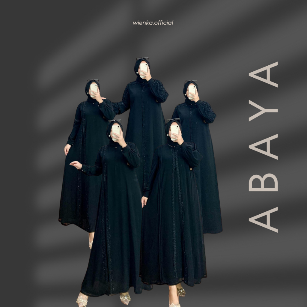 ABAYA HITAM -ABAYA DUBAI ARAB - ABAYA CERUTTY - ABAYA JETBLACK - ABAYA PREMIUM DEWASA REMAJA