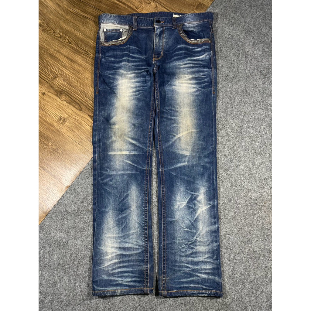 Celana jeans fading Basic House second
