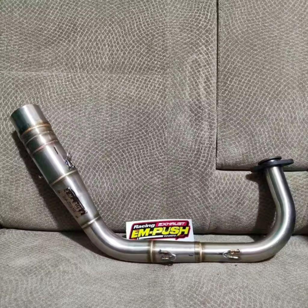 Header Leher Knalpot Empush Racing Exhaust type M1, M2, M3, untuk Beat, Scoopy