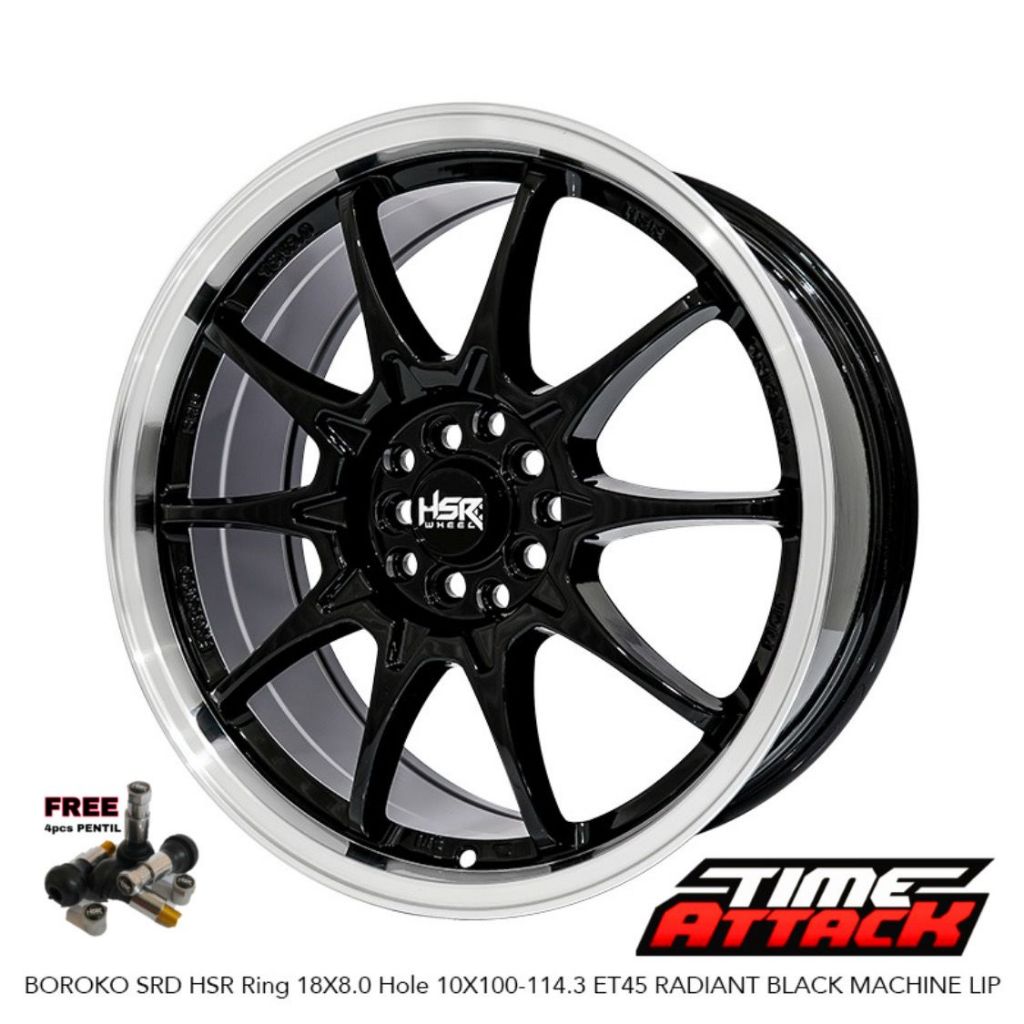 Velg Mobil Innova Reborn Ring18 HSR WHEEL Type Boroko SRD Velg HSR R18 - TIME ATTACK BOGOR