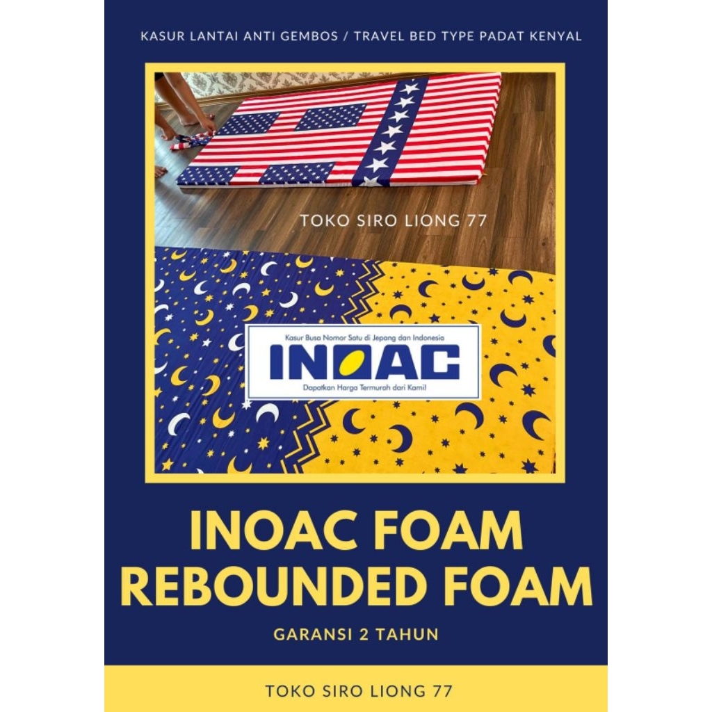 Kasur Busa inoac Rebonded 120x180x5/ Kasur Lantai Inoac / Kasur Lipat Inoac Busa ANTI GEMBOS TEBAL 4