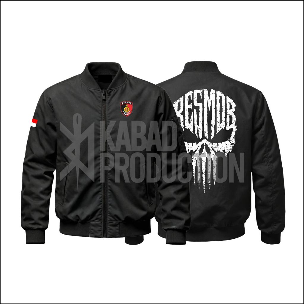 Bomber Jacket Resmob Spesial Edition The Funisher | Jacket Polri | Taslan | Waterproof | Premium