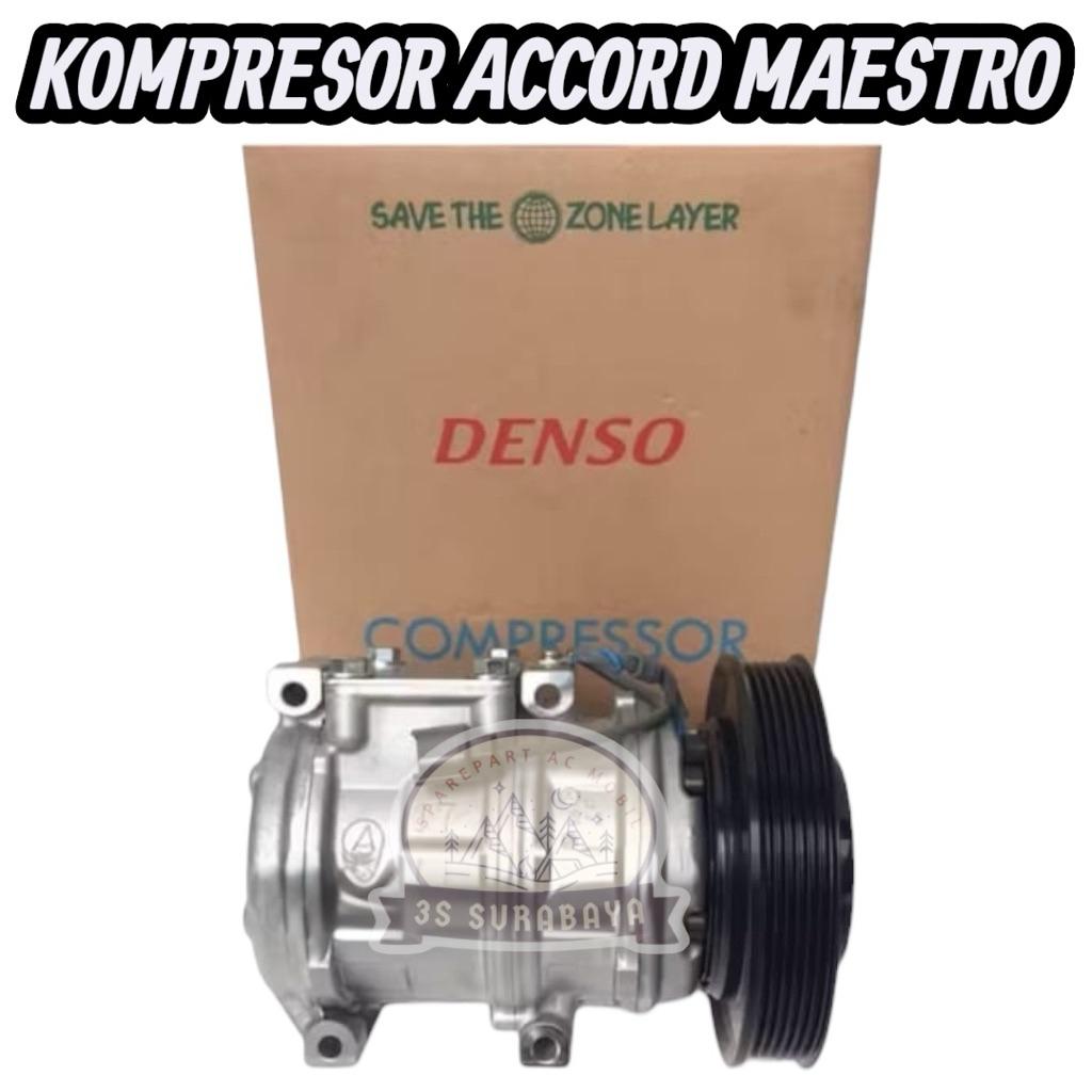 Compressor Compresor Kompressor Kompresor AC Mobil Honda Accord Maestro SM4 ( Engine Mesin F20A ) 2.