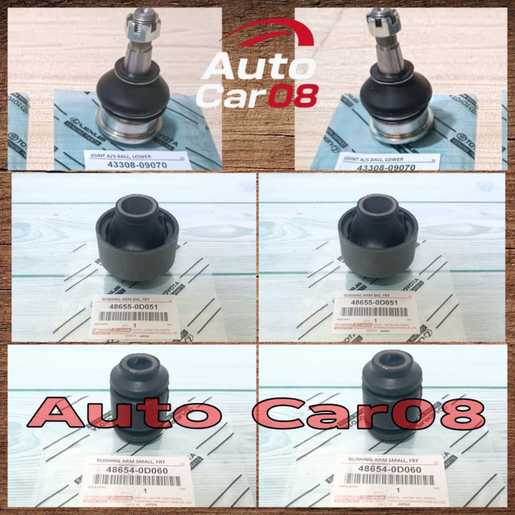 Ball Joint + Bushing Arm Besar + Bushing Arm Kecil Yaris / new vios , vios gen 2 2007-2012