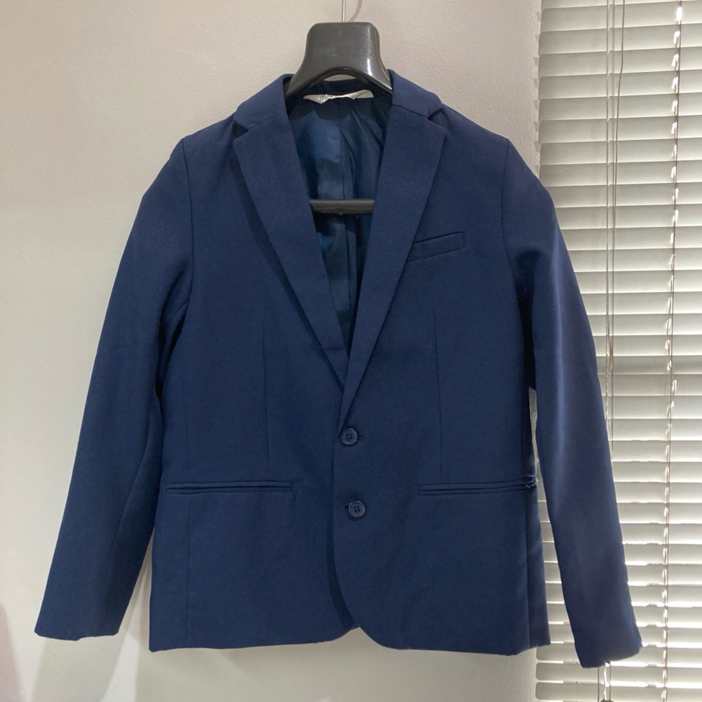 Blazer Formal Anak Laki-laki H&M Warna Navy - Preloved
