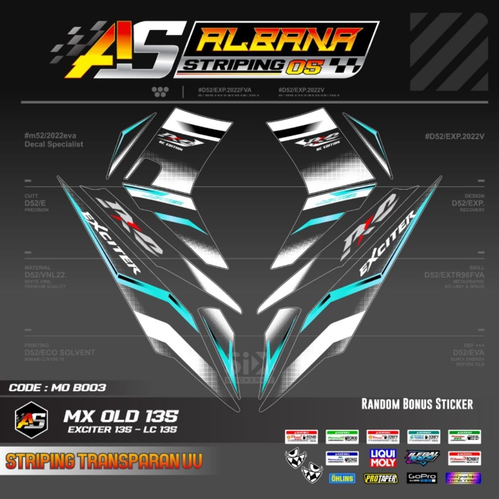 STRIPING JUPITER MX 135 OLD STICKER NJMAX LC 135