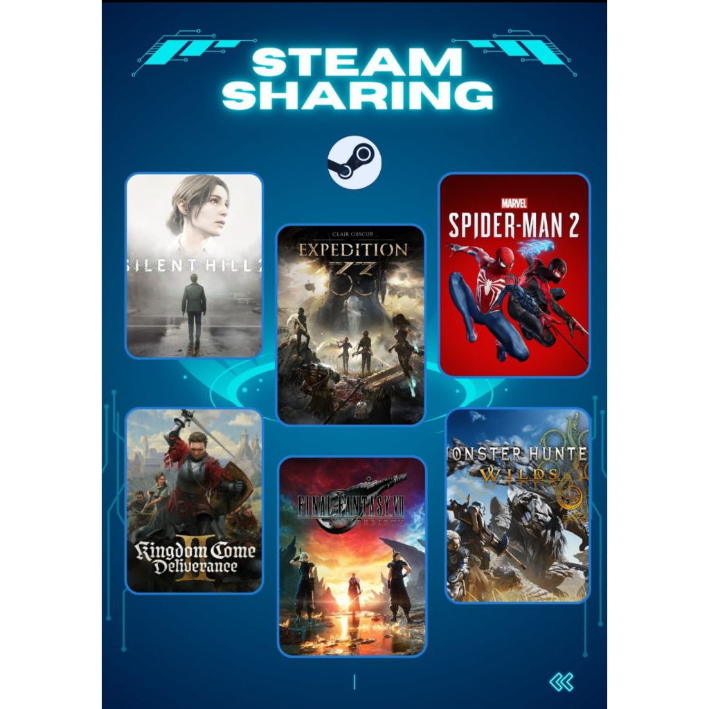 Steam Sharing | Akses Akun Steam 1000+ Game | Offline Mode | Akun Steam Terpercaya