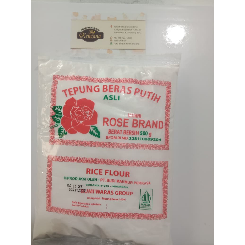 Tepung Beras Rose Brand 500gr - Higienis, Berkualitas, Tepung Beras Putih/Tepung Beras RoseBrand