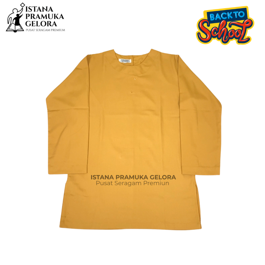 (PREMIUM) Baju Kurung Cokelat Sekolah SD/SMP/SMA - Baju Kurung Padang Muslim Madrasah Pramuka Cokela