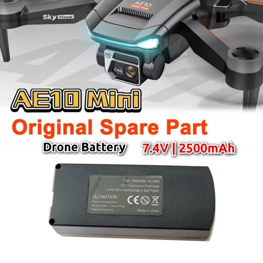 Baterai Drone AE10 GPS Original 7.4V 2500mAh Li-ion