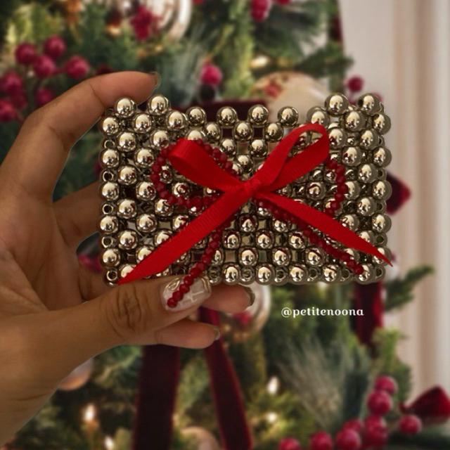 NOEL cardholder | beads cardholder | chrome beads cardholder | Dompet kartu