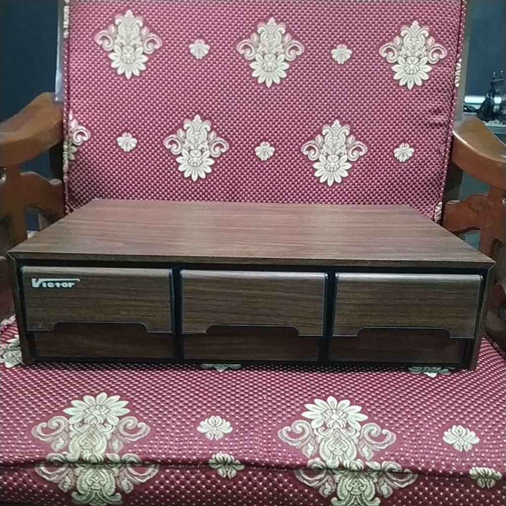 rak kotak tempat kaset pita victor bahan hardboard nos