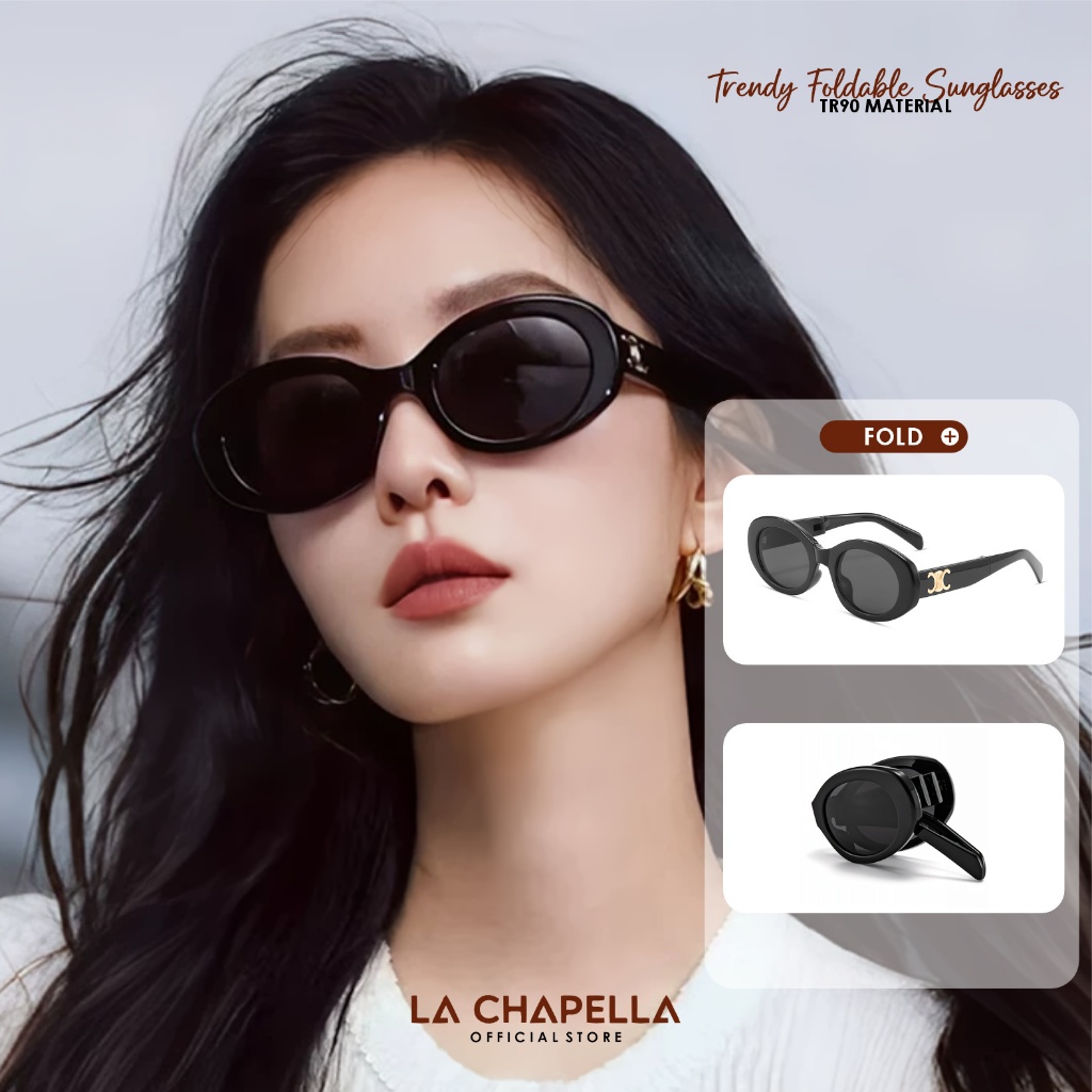 La Chapella Kacamata Hitam Anti Silau Sunglasses UV400 Polarized Fashion Wanita Pria Terbaru Bentuk 