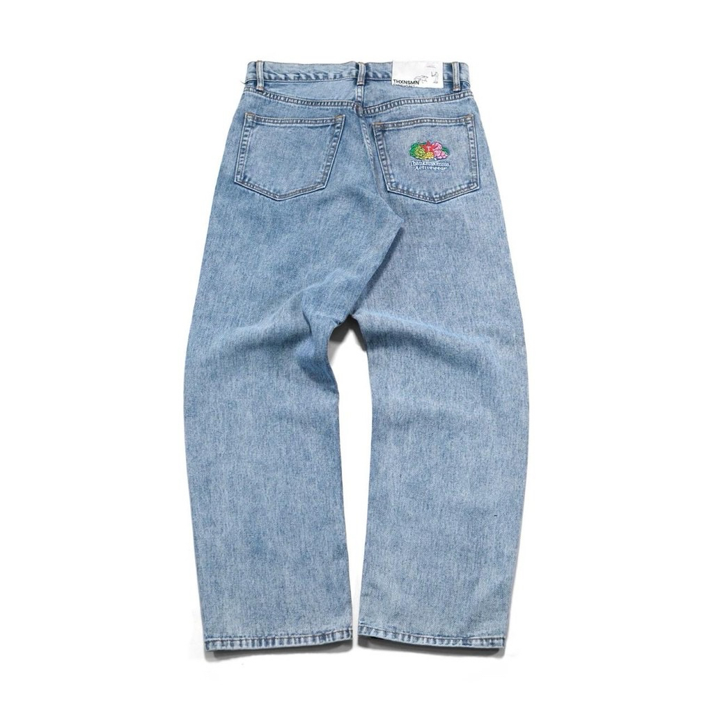 Denim Pants Maia Bloom Blue Thanksinsomnia ginna thanksinsomnia