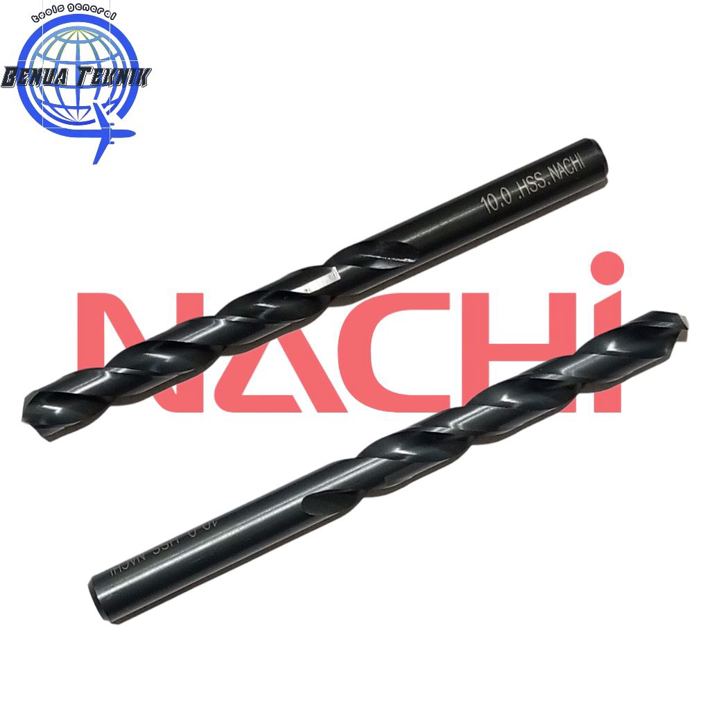 Matabor 10mm Nachi Mata bor 10 mm Drill besi 10.0mm Twist dril HSS 10.0 mm bekas