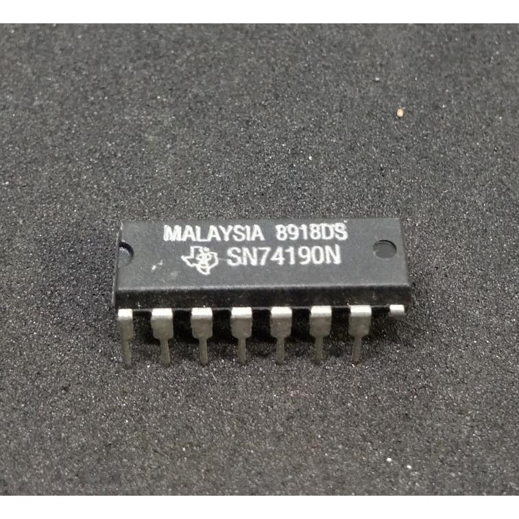 IC SN74190N SN 74190 N Synchronous Up / Down Counter Dengan Down / Up Mode Control