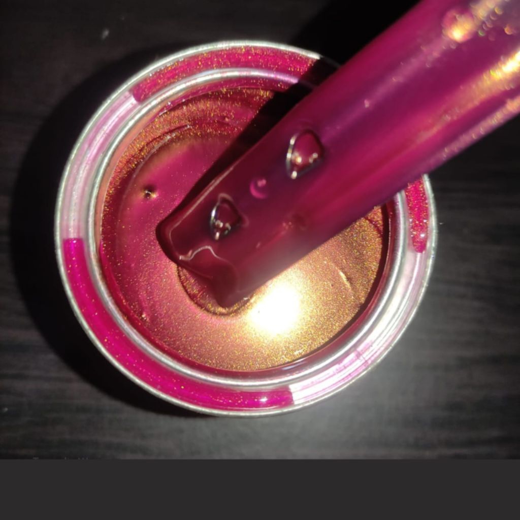 CAT PU PINK EFEK GOLD - 200ml Dominan Pink Effect Gold untuk Motor Mobil & Velg Warna Cantik Efektif