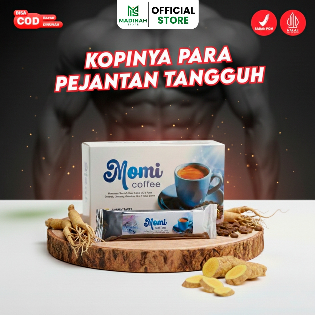 Kopi Momi Stamina Ampuh Pria Original 100% | Kopi Herbal Pria Dewasa Terlaris | Kopi pria Tahan Lama