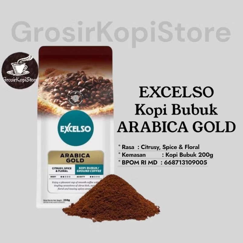Coffee Ground Excelso Arabica Gold- Kopi Excelso Arabica Gold Bubuk